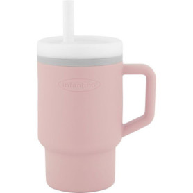 Tasse en Silicone pour Bébé - Infantino 255 ml avec Paille Anti-Fuite