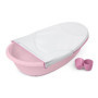 Baignoire Évolutive Rose pour Bébé - 4 en 1 avec Transat et Jeux d'Eau