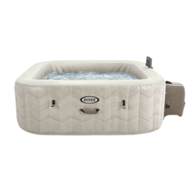 Spa Gonflable Intex PureSpa Chevron Carré 6 Places avec Bulles