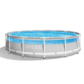 Kit Piscine Tubulaire INTEX Prism Frame 427 cm - Avec Pompe et Échelle