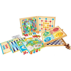 Coffret de Jeux Classiques JEUJURA - 150 Règles pour Petits et Grands