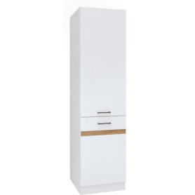 Colonne de Cuisine JUNONA 2 Portes Droite - Blanc Brillant
