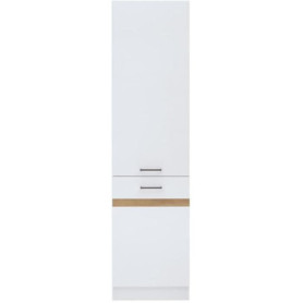Colonne de Cuisine JUNONA 2 Portes - Blanc Brillant