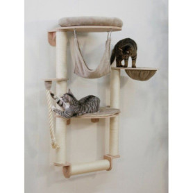 Arbre à chat mural Dolomit Grappa Pro - Taupe - H. 138 cm