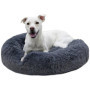 Corbeille Moelleuse Fluffy pour Chiens et Chats - Ø76 cm - Gris