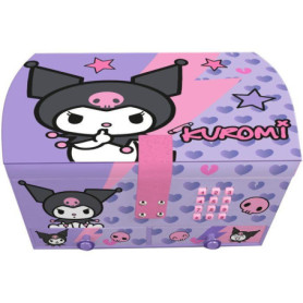Boîte à bijoux Kuromi avec code secret - KIDS LICENSING
