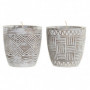 Bougie DKD Home Decor Bois Cire (15 x 15 x 15 cm) (2 Unités) 56,99 €