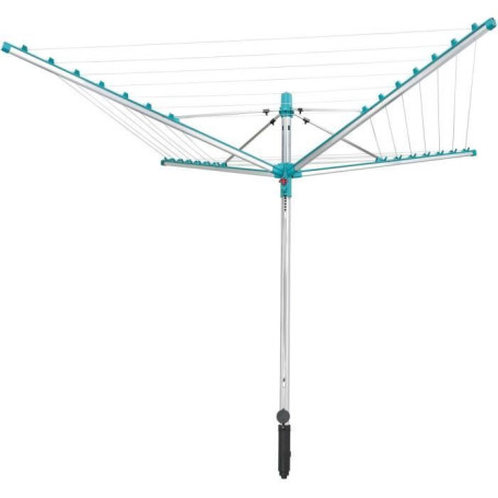 Séchoir Parapluie Leifheit Linomatic 400 Easy - 40m d'Étendage Turquoise