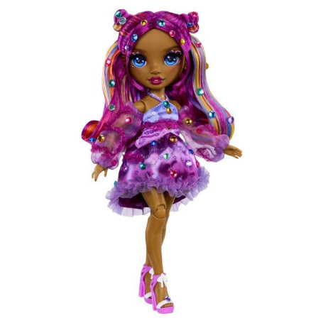 Poupée Mannequin Be Dazzling Noemie Violette - Rainbow High - 28 cm