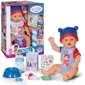 Poupon interactif Jonas - 10 fonctions et accessoires - BABY BORN