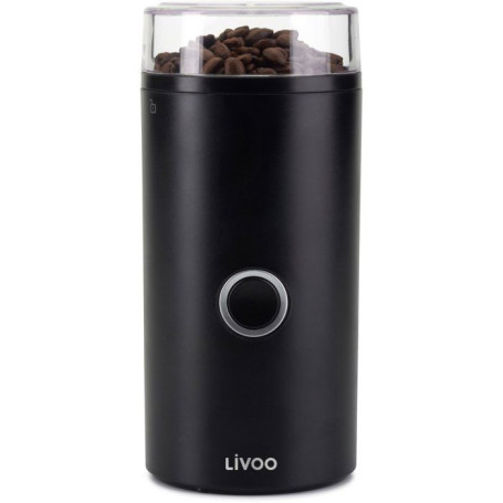 Moulin à Café Électrique LIVOO DOD219N - 180W pour 12 Tasses - Noir