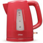 Bouilloire Électrique Rouge LIVOO 1,7 L - 2200 W avec Socle 360°