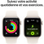Apple Watch SE 3 GPS 40mm Aluminium Starlight avec Bracelet Sport M/L