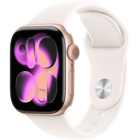 Apple Watch Series 11 GPS 42mm - Boîtier Rose Gold Aluminium