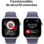 Apple Watch Series 11 GPS 42mm Aluminium Argent avec Bracelet Sport Violet