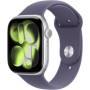 Apple Watch Series 11 GPS 46mm Aluminium Argent avec Bracelet Sport Purple Fog