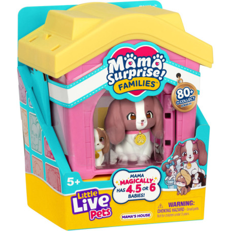 Mama Surprise Families - Figurine Chien avec Bébé - Little Live Pets