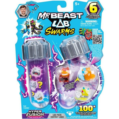 Figurine Miniature Swarms Fusion - MrBeast Lab avec 6 Personnages à Collectionner