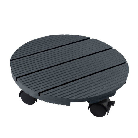 Support de pot roulant anthracite - NATURE - 30 cm