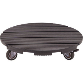 Support de Pot Roulant Anthracite - NATURE - Ø38 cm