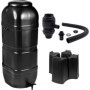Récupérateur d'eau Nature 100L en colonne - Anti-UV - Noir