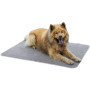 Tapis thermique antidérapant pour chiens - 125 x 80 cm - Gris clair