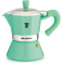 Cafetière Italienne PEZZETTI BELLEXPRESS 6 Tasses Aluminium Turquoise