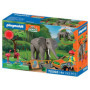 Pack Playmobil Eléphants et Soigneur - My Life au Zoo