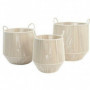 Set de basket DKD Home Decor Beige Métal Coton (38 x 38 x 45 cm) 179,99 €