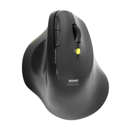 Souris sans fil ergonomique PORT Designs ERGO - Bluetooth & 2.4 GHz - Noir