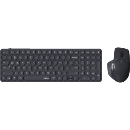 Ensemble Clavier-Souris Sans Fil RAPOO 9760M Ultra-Slim Gris Foncé