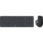 Ensemble Clavier-Souris Sans Fil RAPOO 9760M Ultra-Slim Gris Foncé