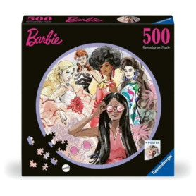 Puzzle Rond 500 Pièces Barbie - L'Icône du Style