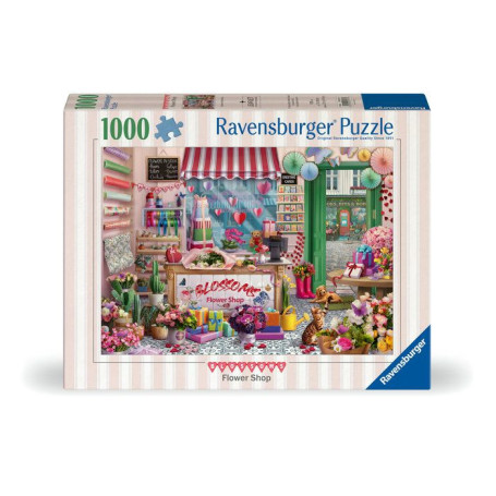 Puzzle Ravensburger 1000 pièces - La boutique de fleurs