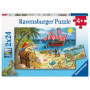 Coffret de Puzzles Enfants - Pirates et Sirènes - 2 x 24 Pièces