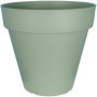 Pot de Fleurs Rond RIVIERA SOLEILLA en Plastique Recyclable - Vert Argile