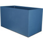 Jardinière Rectangulaire Riviera Granit en Plastique - Bleu 79x39,5x44,5 cm