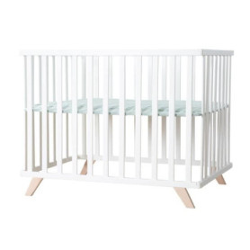 Parc Bébé ROBA avec Tapis Vert Givré - 75 x 100 cm