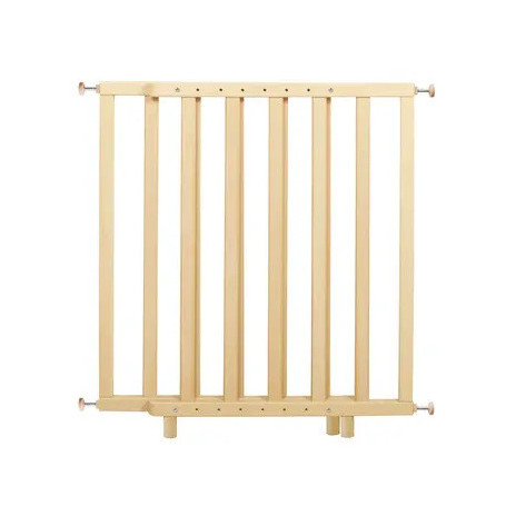 Barrière de Sécurité Bébé en Bois Naturel - ROBA, Réglable de 62 à 105 cm