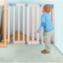 Barrière de Sécurité Bébé Safety Up en Bois Naturel - Ajustable 93.5 à 120.5 cm