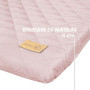 Matelas à Langer Rose avec Visage de Lapin Lily