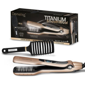 Lisseur Vapeur Demeliss Titanium Smooth Ritual avec Brosse Démelante