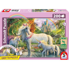 Puzzle La Licorne et Ses Poulains - 200 Pièces - Schmidt Spiele