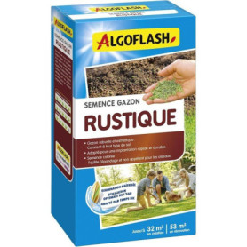 Semences de Gazon Rustique ALGOFLASH - 800 g pour un Jardin Éclatant