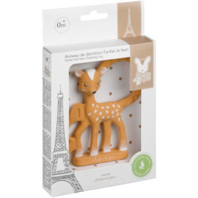 Anneau de Dentition Fanfan le Faon - Sophie la Girafe en Caoutchouc Naturel