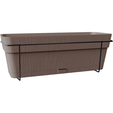 Bac à Fleurs Balconnière Ethica Taupe 50 cm - 9 L