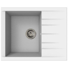 Évier en Résine SMC Blanc Uni Cube 1C XS 62 x 50 cm - STRADOUR