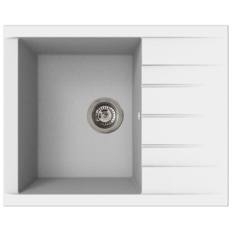 Évier en Résine SMC Blanc Uni Cube 1C XS 62 x 50 cm - STRADOUR