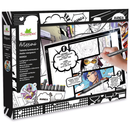 Tablette Lumineuse XXL pour Atelier Manga - SYCOMORE