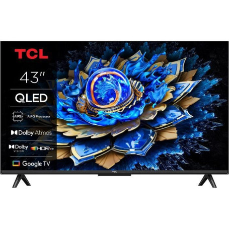 Téléviseur QLED TCL 43" 4K UHD avec Android TV